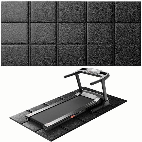 THAILE Treadmill Mat for Hardwood Floors, Non-Slip Walking Pad Mat, Waterproof Exercise Equipment Floor & Carpet Protector, 78.7” x 39.4”