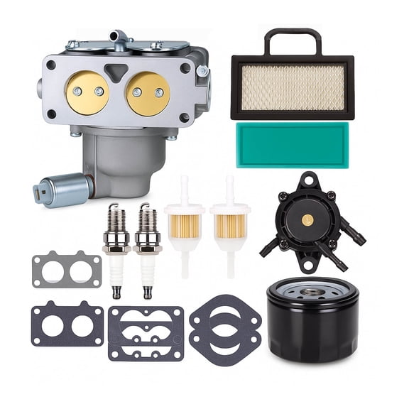 791230 Carburetor, Compatible with 20-25 HP 4 Cycle V-Twin Engine 405777 406777 407777, John Deere MIA10632 LA150 LA130 L120 with Filters, Replaces#: 799230, 699709, 499804