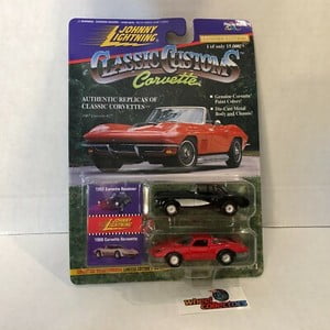 #7918 1957 Roadster & 1980 Aerovette * Johnny Lightning Classic Corvette * ND10