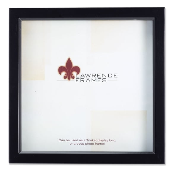 795055 Black Wood Treasure Box Shadow Box 5x5 Picture Frame
