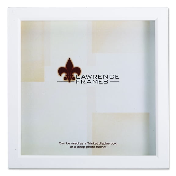 795255 White Wood Treasure Box Shadow Box 5x7 Picture Frame