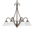 thumbnail image 1 of 796-BZ-Millennium Lighting-6 Light Chandelier-24 Inches Tall and 27 Inches Wide-Bronze Finish    -Traditional Installation, 1 of 2