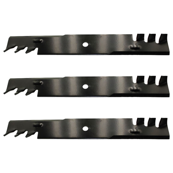 797704 3PK Toothed Mulching Blade Fits Hustler Mowers 18-1/2" x 2-1/2"