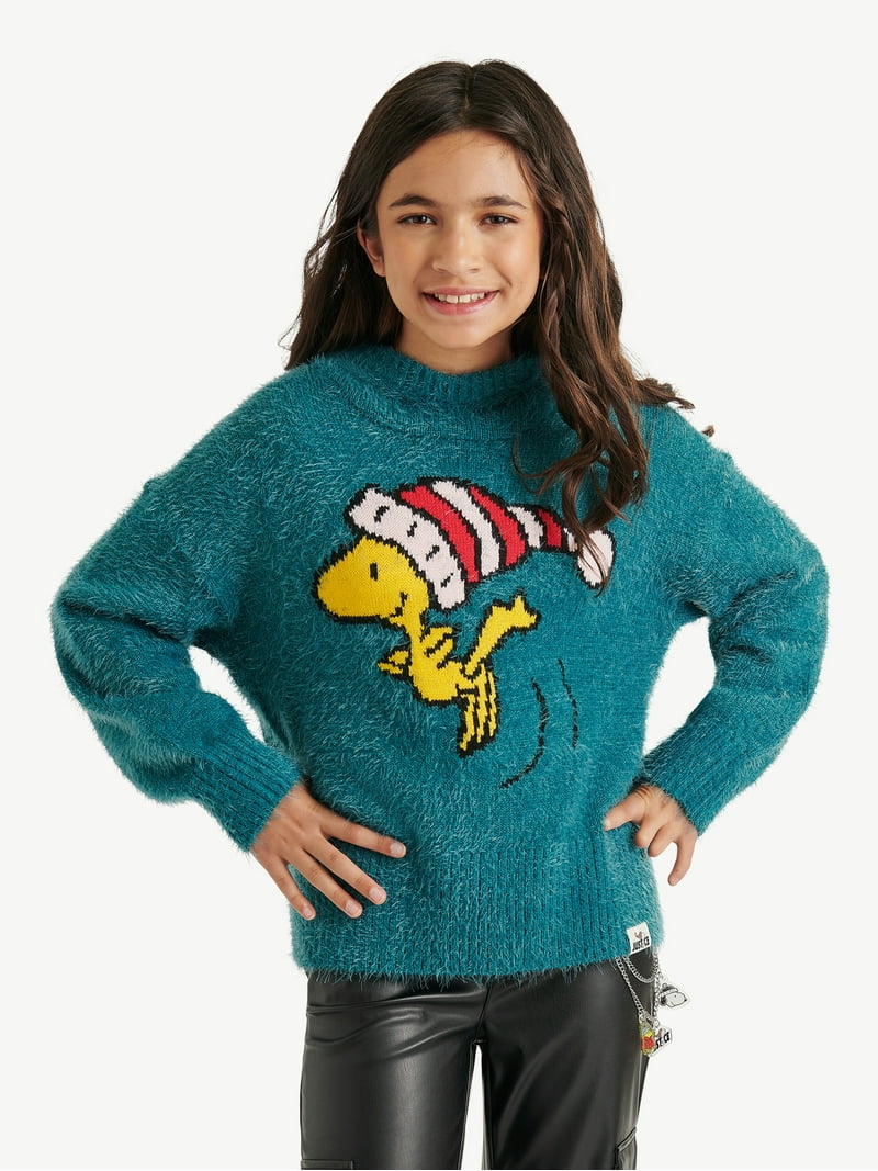 Justice x Snoopy Girls Hooded Sweater, Sizes XS - XLP - Walmart.com