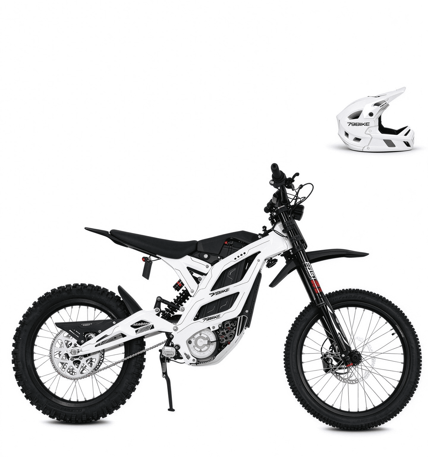 79BIKE Falcon GT Off-Road Electric Motorcycle for Adults,16800W Peak Mid-Drive Motor,610 Nm Torque,72V 40Ah Battery,59 MPH, Full Suspension,Hydraulic Brakes
