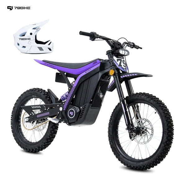 79BIKE Lynx Adult Electric Dirt Bike, 12000W Peak Motor, 72V 40Ah Lithium Battery, 56 MPH Speed, 410Nm Torque, FastAce Suspension, Hydraulic Disc Brakes