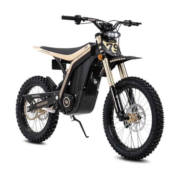 79BIKE Lynx Electric Dirt Bike for Adults,72V 40Ah LG Lithium Battery,12KW Peak Mid Drive Motor,56MPH Top Speed,75Miles Range,Full Suspension Off Road Electric Motorcycle