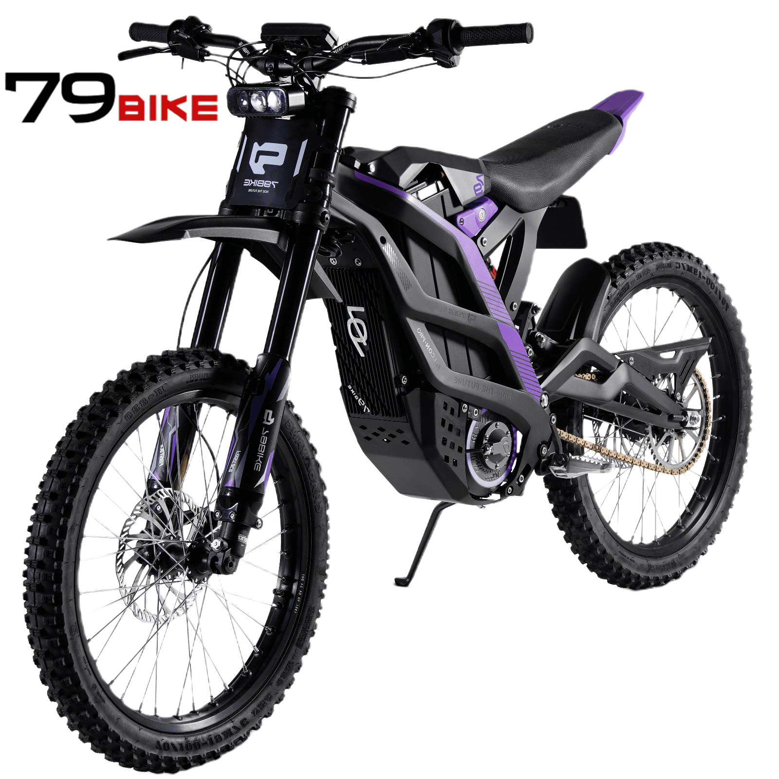 79Bike Falcon Pro 10000W Peak Electric Dirt Bike for Adults,53 MPH,75-Mile Range,410 N.m Torque,72V/35Ah Battery - Fastace Fork