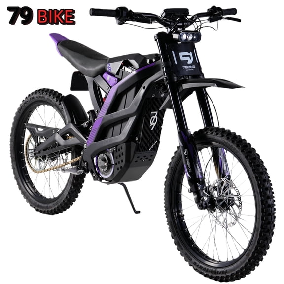 79Bike Falcon Pro 10000W Peak Electric Dirt Bike for Adults,53 MPH,75-Mile Range,410 N.m Torque,72V/35Ah Battery - Fastace Fork