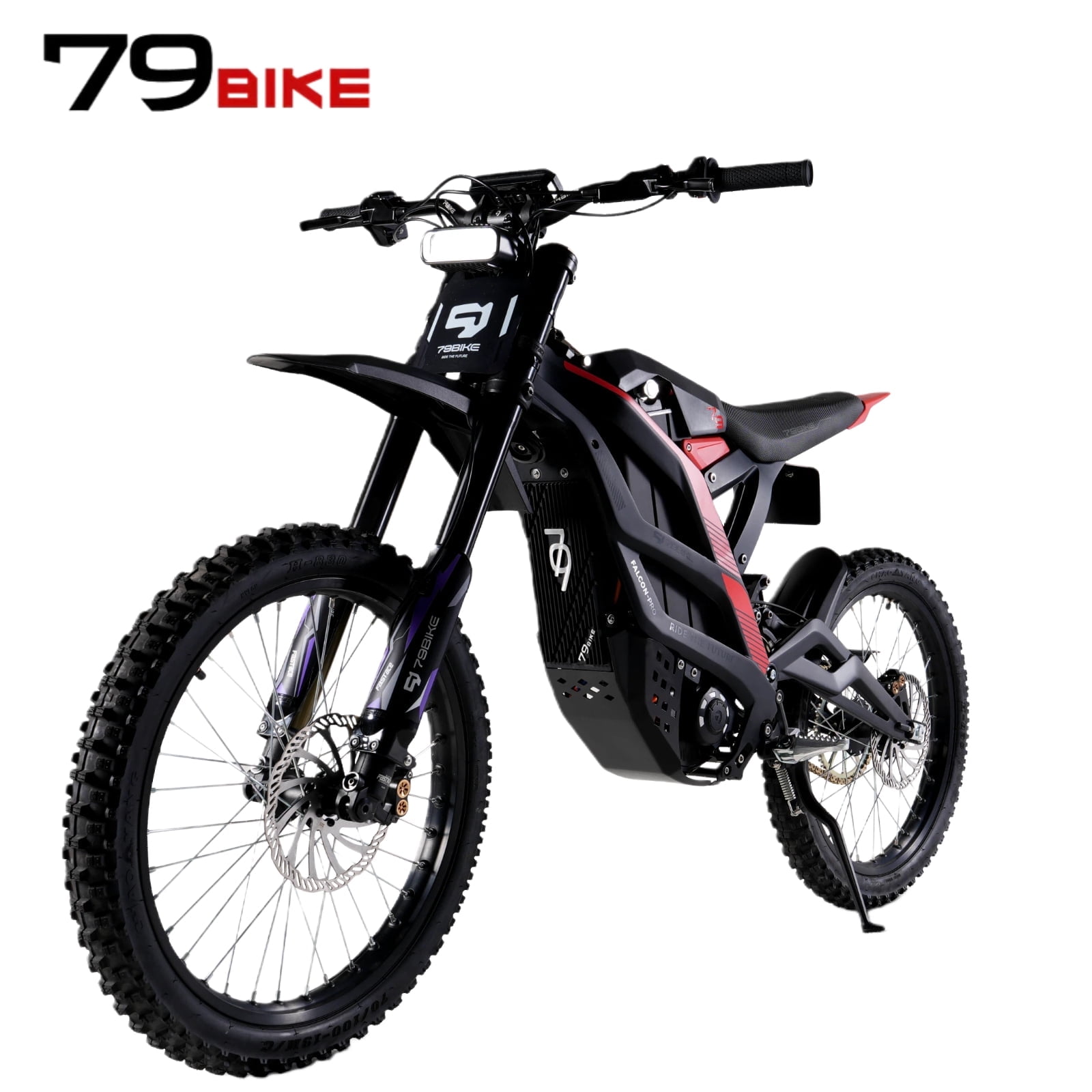 79Bike Falcon Pro 53 MPH Electric Dirt Bike - 10,000W Peak Power,75-Mile Range,72V 35AH Battery,Fastace 2.0 Fork
