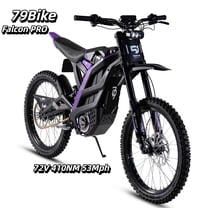 79Bike Falcon Pro 72V35Ah Battary Electric Dirt Bike,10000W(Peak) Mid-Mounted Motor 52MPH 410NM Off-Road Electric Motorbike