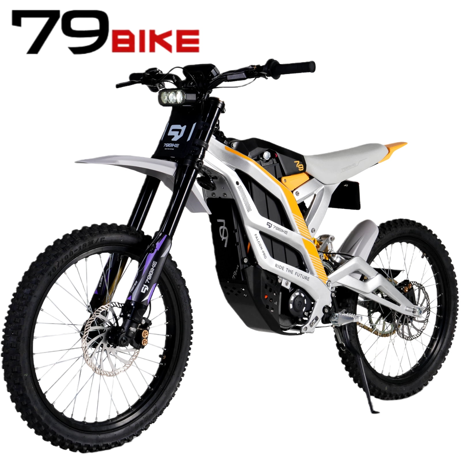 79Bike Falcon Pro Electric Dirt Bike,10000W(Peak) Mid-Mounted Motor,53 MPH 410 N.m,72V/35Ah Battary Off-Road Electric Motorcycle