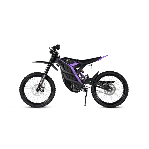 79Bike Falcon Pro Electric Dirt Bike for Adults, 10000W Motor, 72V/35Ah, 56mph, 75 Mile Range, Off‑Road & Trail Tire, UL2849, Black-purple
