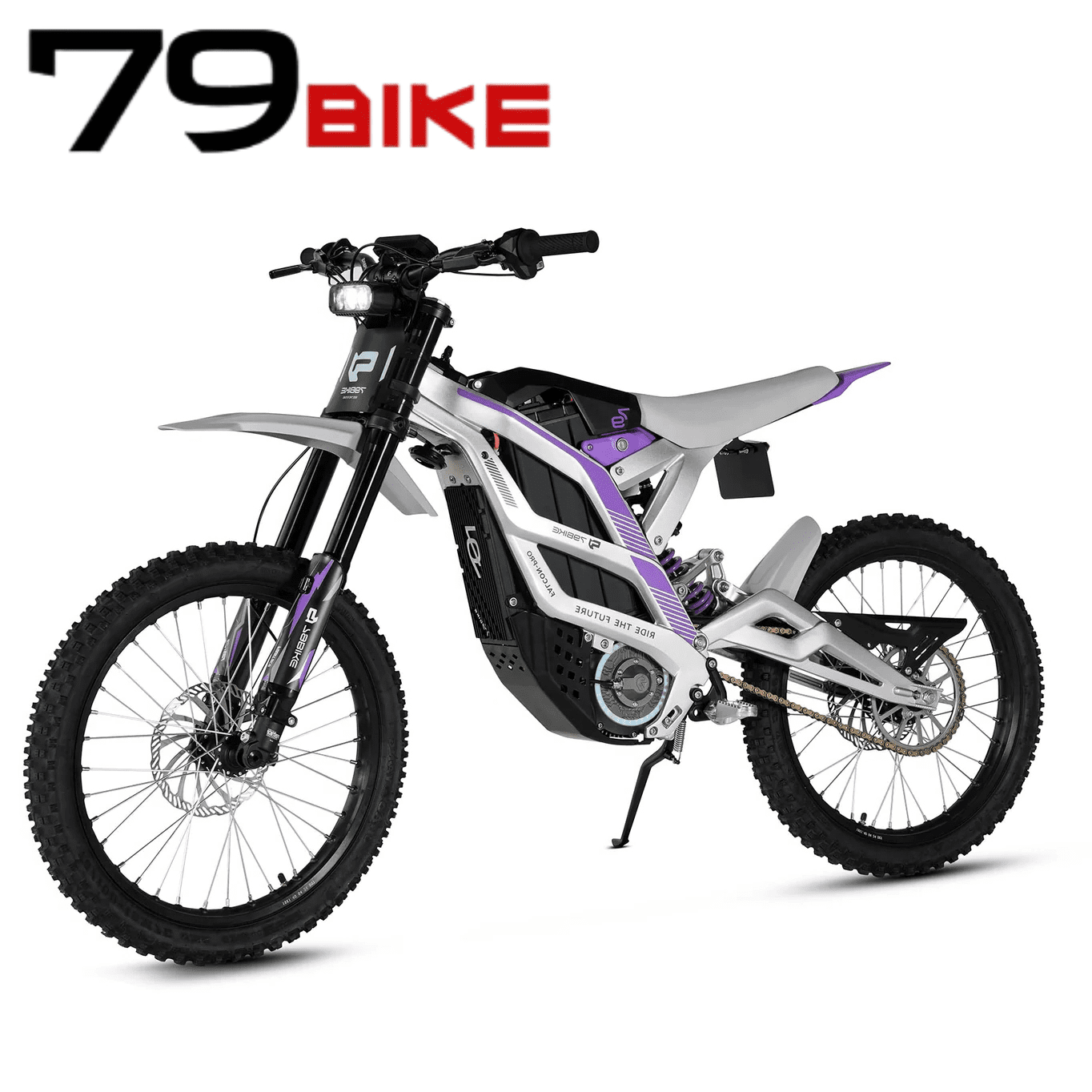 79Bike Falcon Pro Electric Motorcycle,10000W Peak Motor,Torque 410 N.m, 72V/35Ah Battery,Up to 75 Miles, High-Speed 53 MPH for Adults
