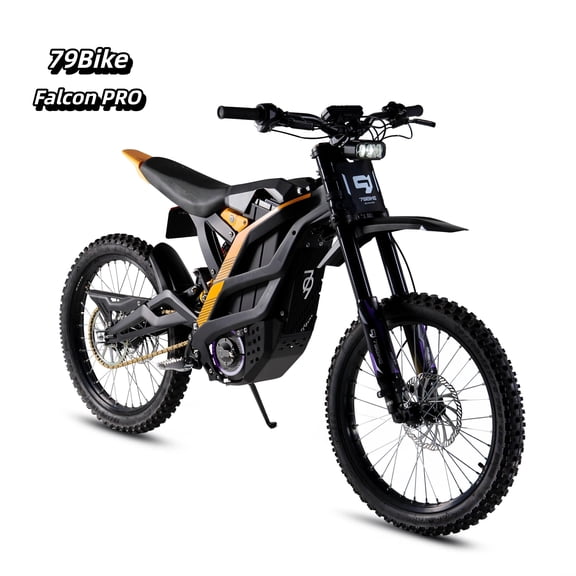 79Bike Falcon Pro High-Power Electric Dirt Bike – 10000W Peak Power, 75 Miles Range, 53 MPH Top Speed, Hydraulic Disc Brakes
