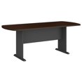 thumbnail image 1 of 79W x 34D Racetrack Oval Conference Table in Mocha Cherry - Engineered Wood, 1 of 6