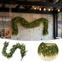 79inch Christmas Artificial Pine Needles Branches, Faux Norfolk Pine Greenery Stems for DIY Wreath Garland Vase Filler, Weather Resistant Indoor Outdoor Xmas Home Garden Holiday Decorations