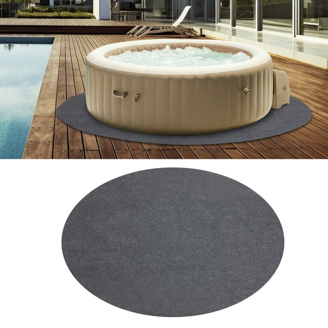 79inch Round Extra Large Hot Tub Pad Inflatable Hot Tub Mat Outdoor