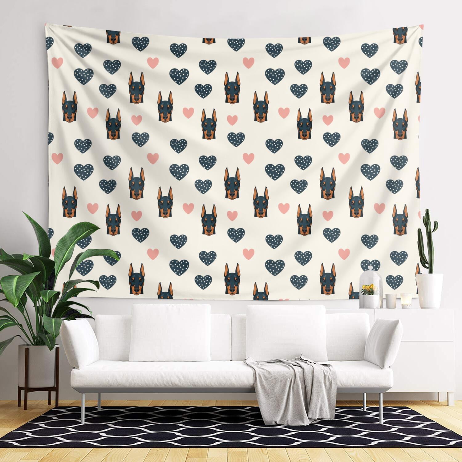 79x60 Inch Rectangle Wall Tapestry for Indoor & Outdoor, Living Room ...