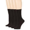 7BIGSTARS KINGDOM Women's Bamboo Dress Socks - 4 Pack Medium - Thin Casual Crew Calf - Sock Size 9-11 Shoe Size 5-9 M Dark Brown
