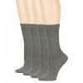 thumbnail image 1 of 7BIGSTARS KINGDOM Women's Bamboo Dress Socks - 4 Pack Medium - Thin Casual Crew Lightweight - Sock Size 9-11 Shoe Size 5-9 M Dark Grey, 1 of 6
