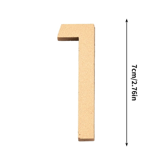 7CM 1 7Cm Acrylic Gold Number Plates 3D Engraved Digit 1 Heavy-Duty Design For Outdoor Address Signs Fade-Resistant And Easy To Install #qCC9U