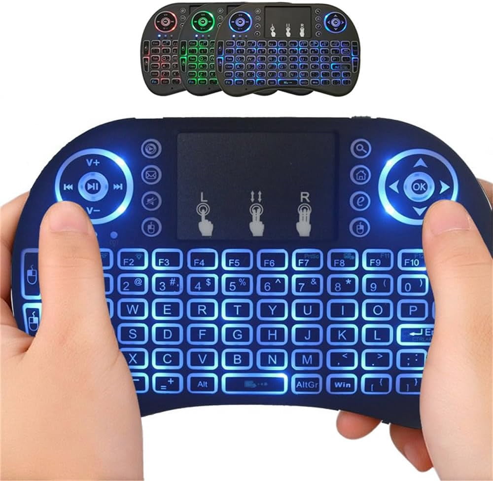 7Color Mini Keyboard i8(No Battery) 2.4G Air Mouse Wireless Keyboard ...