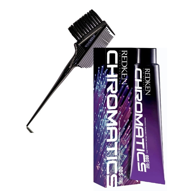 7Cr (7.46) Copper Red (Prismatic) : REDKEN CHROMATICS Oil Delivery Permanent Hair Color Cream, Zero Ammonia Haircolor Dye Crème - Pack of 1 w/ Sleek 3-in-1 Brush Comb