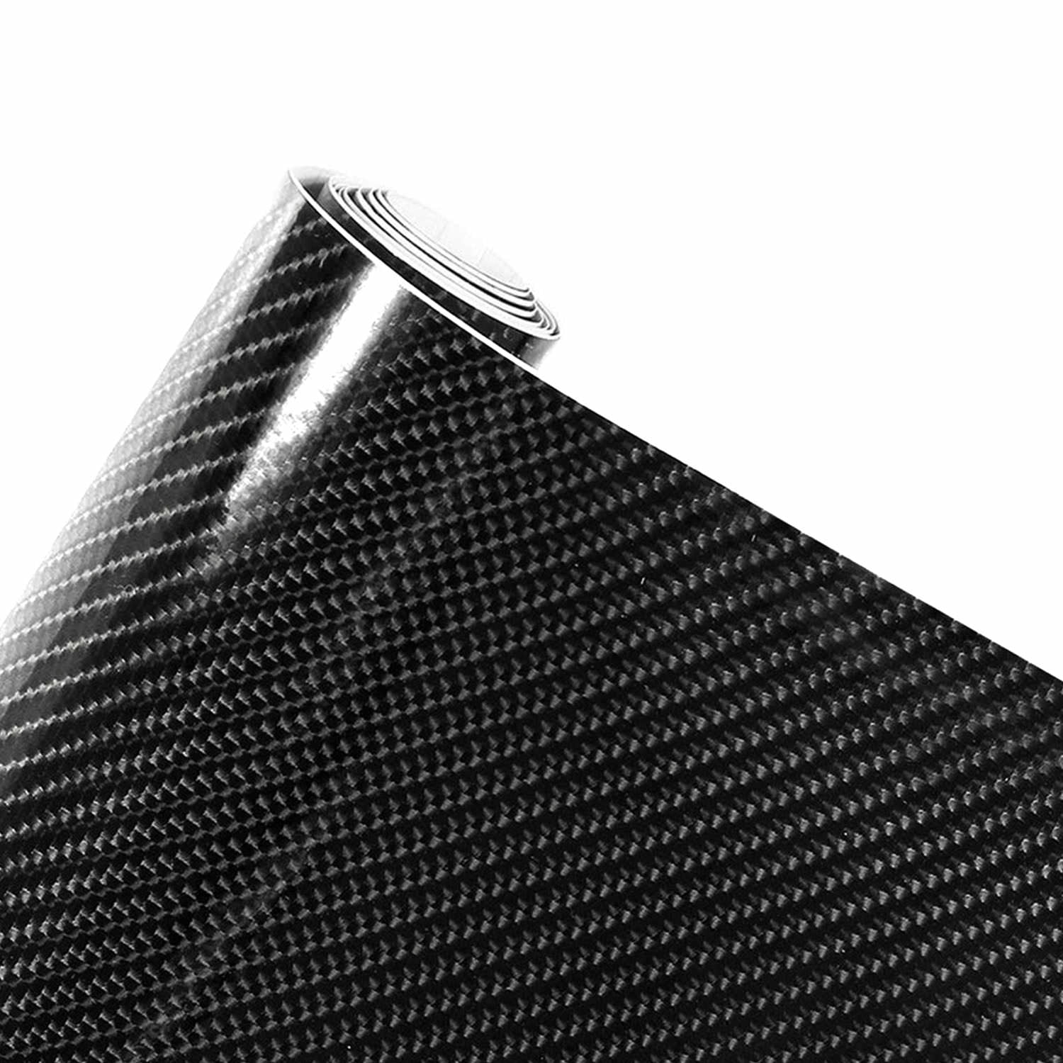 7D Premium High Gloss Carbon Fiber Vinyl Film Wrap - Walmart.com