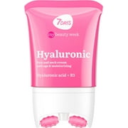 7DAYS Face Moisturizer with Hyaluronic Acid, Anti-Aging Firming Cream with Roller & Neck Massager, 2.7 fl oz