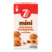 7Days Mini Croissants, Chocolate, Breakfast On the Go, Non-GMO (Pack of 4)