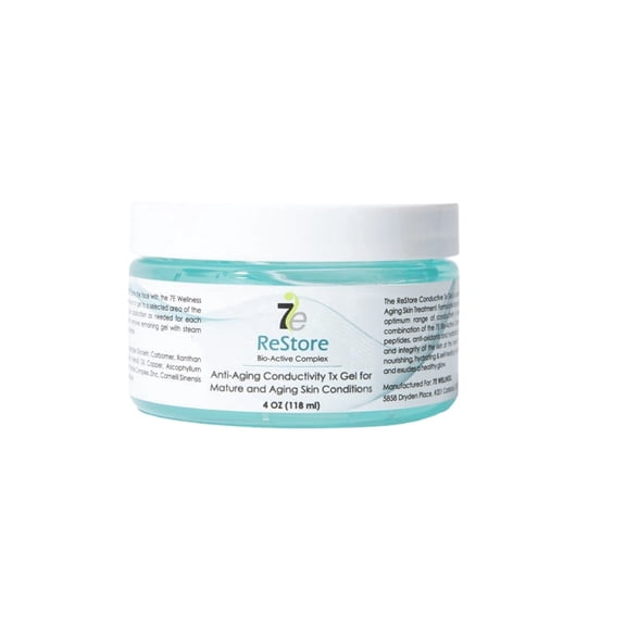 7E Wellness 4oz ReStore Anti-aging Conductive Gel with Bio-Active Complex