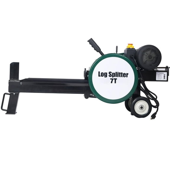 7Electric Log Splitter, Double Flywheel Log Splitter, 110V 60HZ16ASplitter With Mobile
