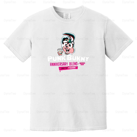 7Eleven Punk Bunny Coffee Anniversary Blend Vintage Retro Collab Comfort Color T-Shirt V40858 Unisex, up to 4XL