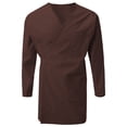 thumbnail image 1 of 7Encounter Unisex Multifuctional Wrap Smock With Chest And Side Pockets Brown Size 2XL/3XL, 1 of 4