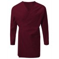 thumbnail image 1 of 7Encounter Unisex Multifuctional Wrap Smock With Chest And Side Pockets Burgundy Size L/XL, 1 of 4