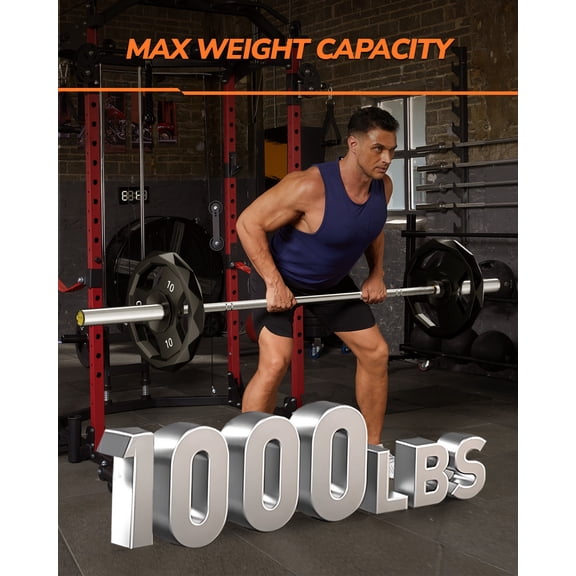 7FT 10 Barbell, Weight Bar For Weightlifting and Powerlifting, 45lb 10 Bar with Needle Bearings & Brass Bushings, Fit 2" Standard Weight