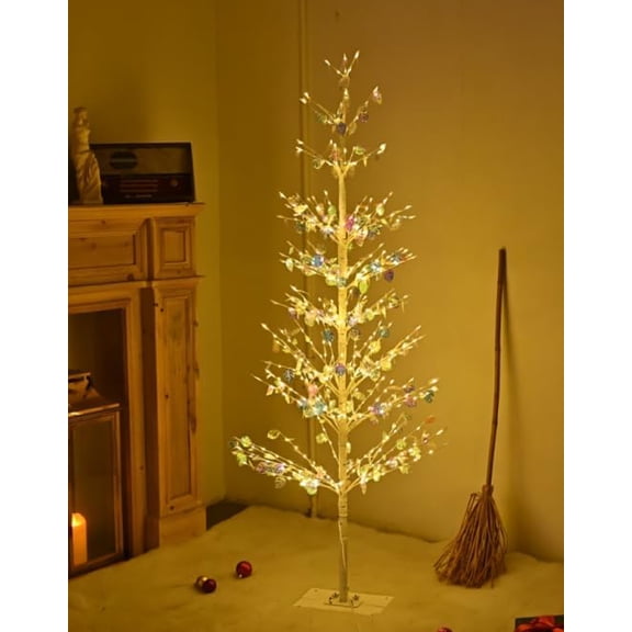7FT 736LED Lighted Tree with Twinkling Lights, Pre-Lit Tall Fairy Light Tree for Indoor Outdoor Use, Warm White for Home Decor, Wedding, Christmas$$Home Decor, Kitchen, & Other