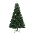thumbnail image 1 of 7FT Artificial Christmas Tree with Remote Control Green Holiday Tree for Living Room Office Party Decoration, Premium Hinged Artificial Pine Holiday, 1 of 8