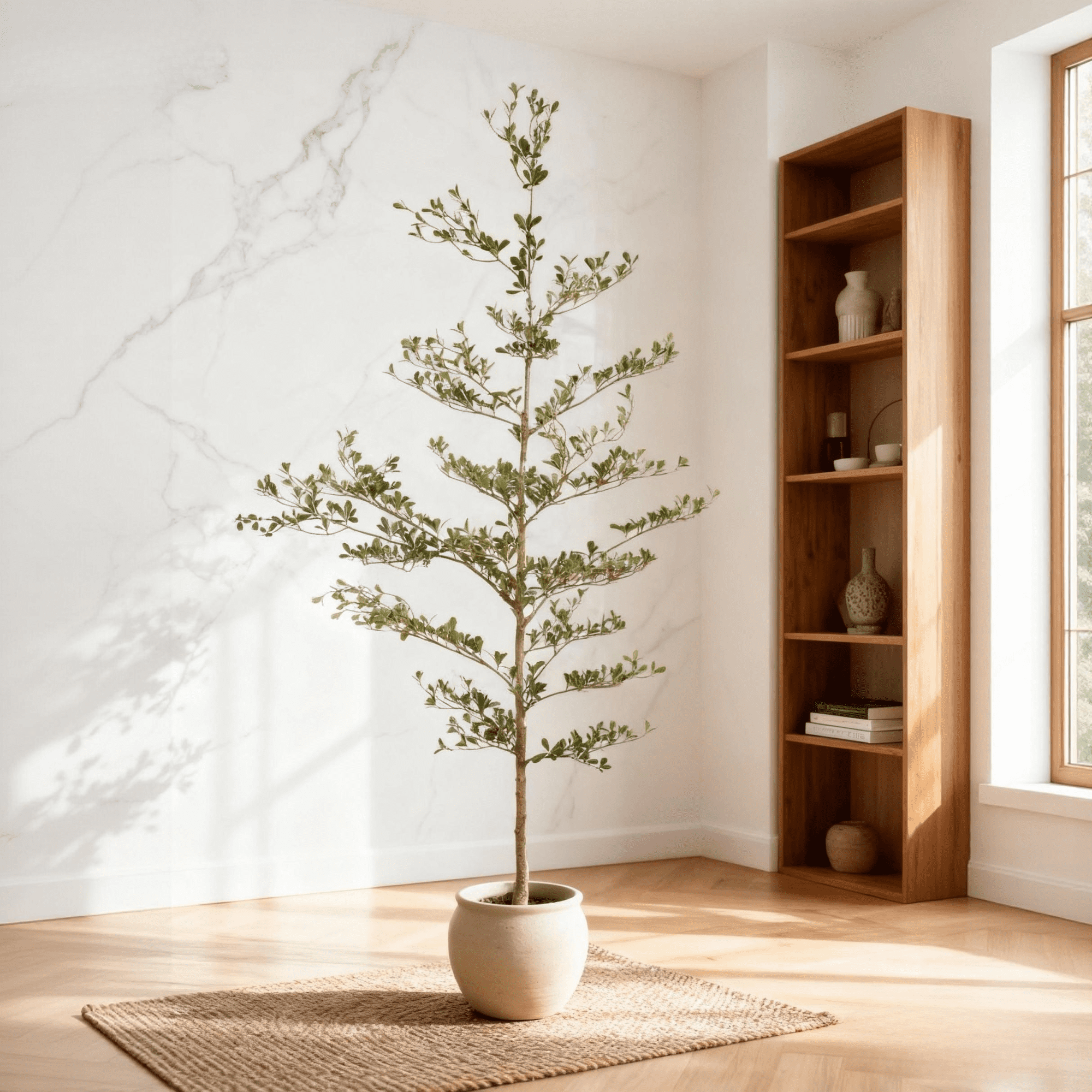 7FT Artificial Olive Tree,Realistic Indoor Outdoor Plants for Home Decor Housewarming Gift,1PCS