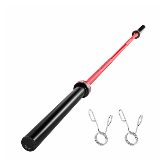 7FT Barbell Bar, Fits 2-Inch Weight Plates, Barbell Bar with Knurled Grip for Strength Training, Weightlifting, Squat, Deadlift, Bench Press, Curl, Overhead Press, 1000lbs/453kg Capacity