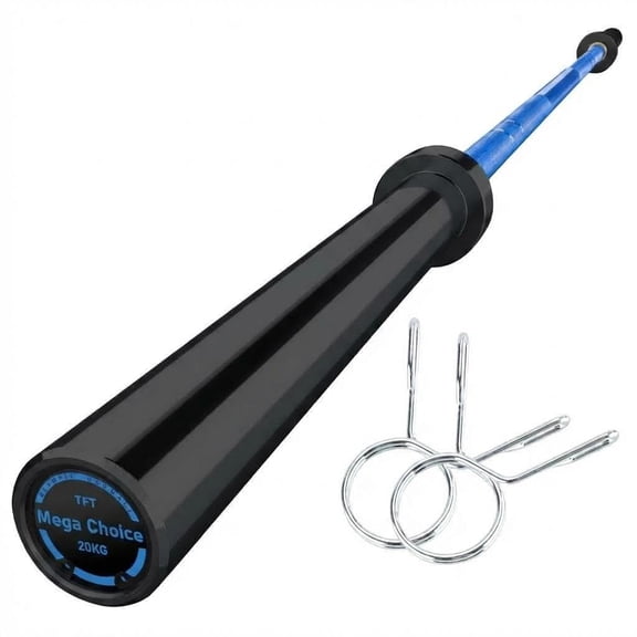 7FT Barbell Weight Bar 1500LB Capacity Fit 2" Standard Weights for Powerlifting & Strength Training