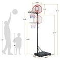 7FT Basketball Hoop Rim Portable Stand for Kid Junior Practice Shoot W