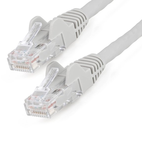 Startech.com 7ft (2m) Lszh Cat6 Ethernet Cable, 10 Gigabit Snagless Rj45 100w Poe Patch Cord, Cat 6 10gbe Utp Network Cable W/strain Relief, Gray/fluke Tested/etl/low Smoke Zero Halogen - Category 6