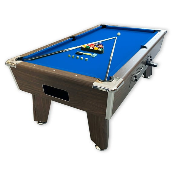7FT Coin Operated Pool Table blue  Legend