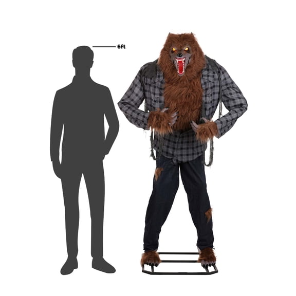 7FT Howling Werewolf Animatronic Decoration