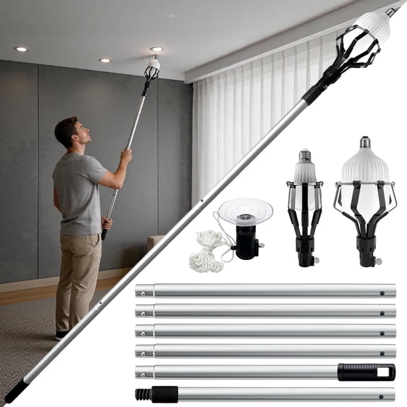 7FT Light Bulb Changer for High Ceilings