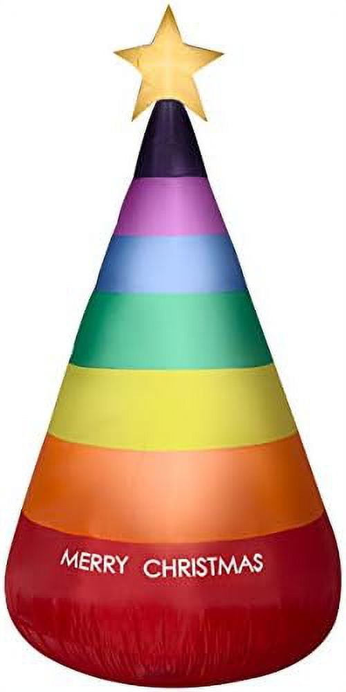 7FT Lighted Inflatable Christmas Tree Indoor/Outdoor Holiday Decoration