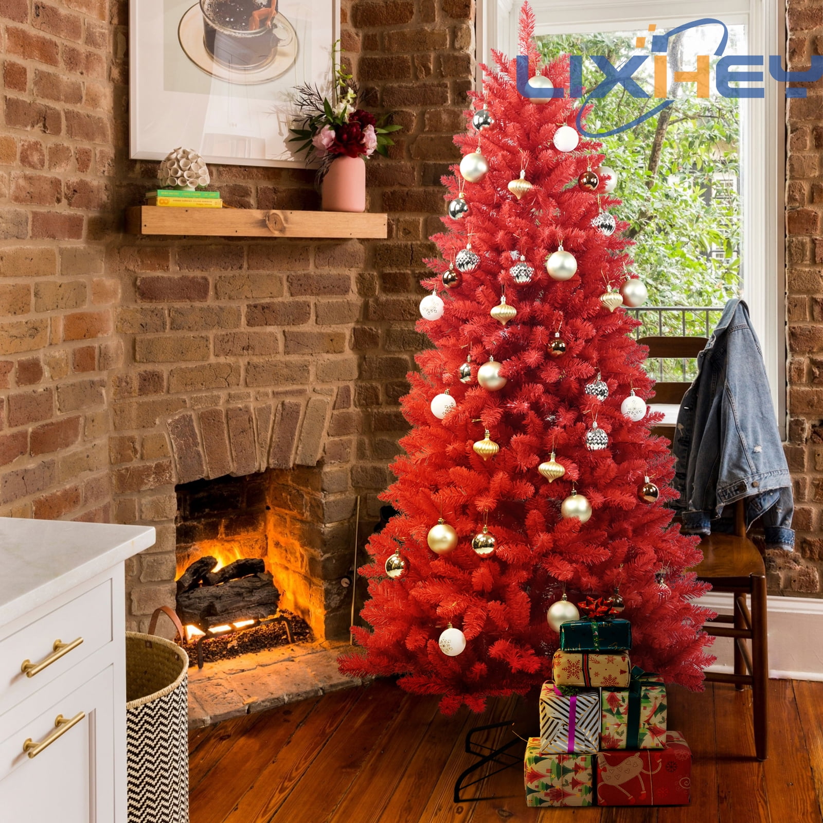 7FT Natural Quality Christmas Decoration PVC Automatic Tree