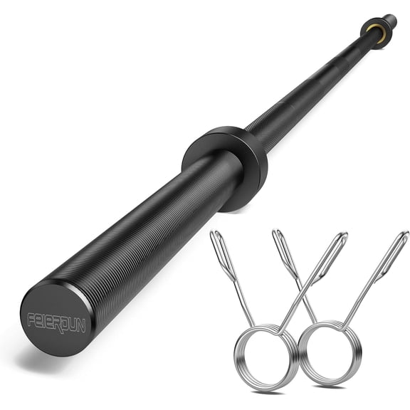7ft Olympic Barbell, Weight Bars for Weightlifting Powerlifting 51 lbs, 1900lbs Capacity Strength Training Bar Fit for 2 inch Plates